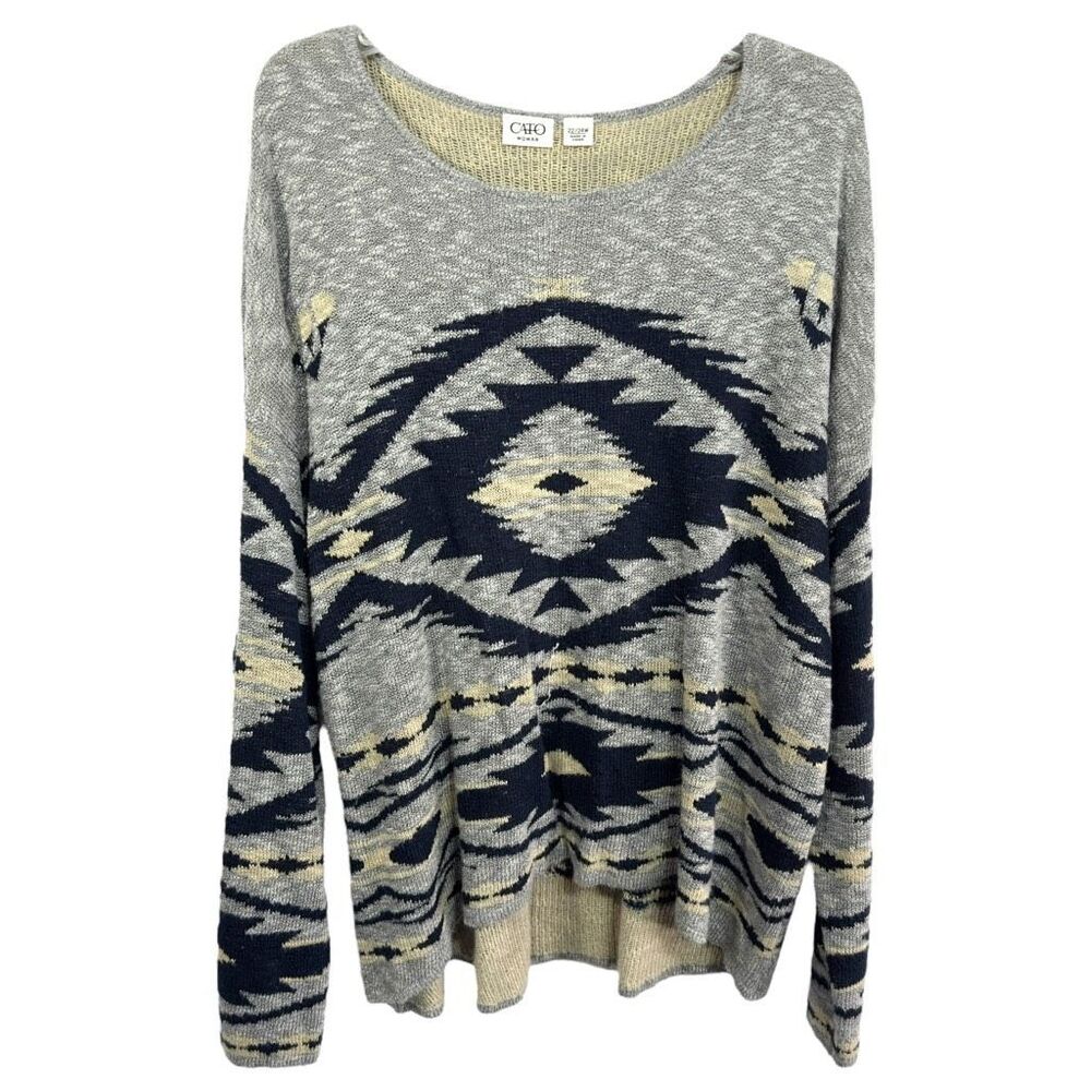 Cato Plus Size 22W 24W Sweater Pullover Thick‎ Knit Layered Lined Heavy 1004